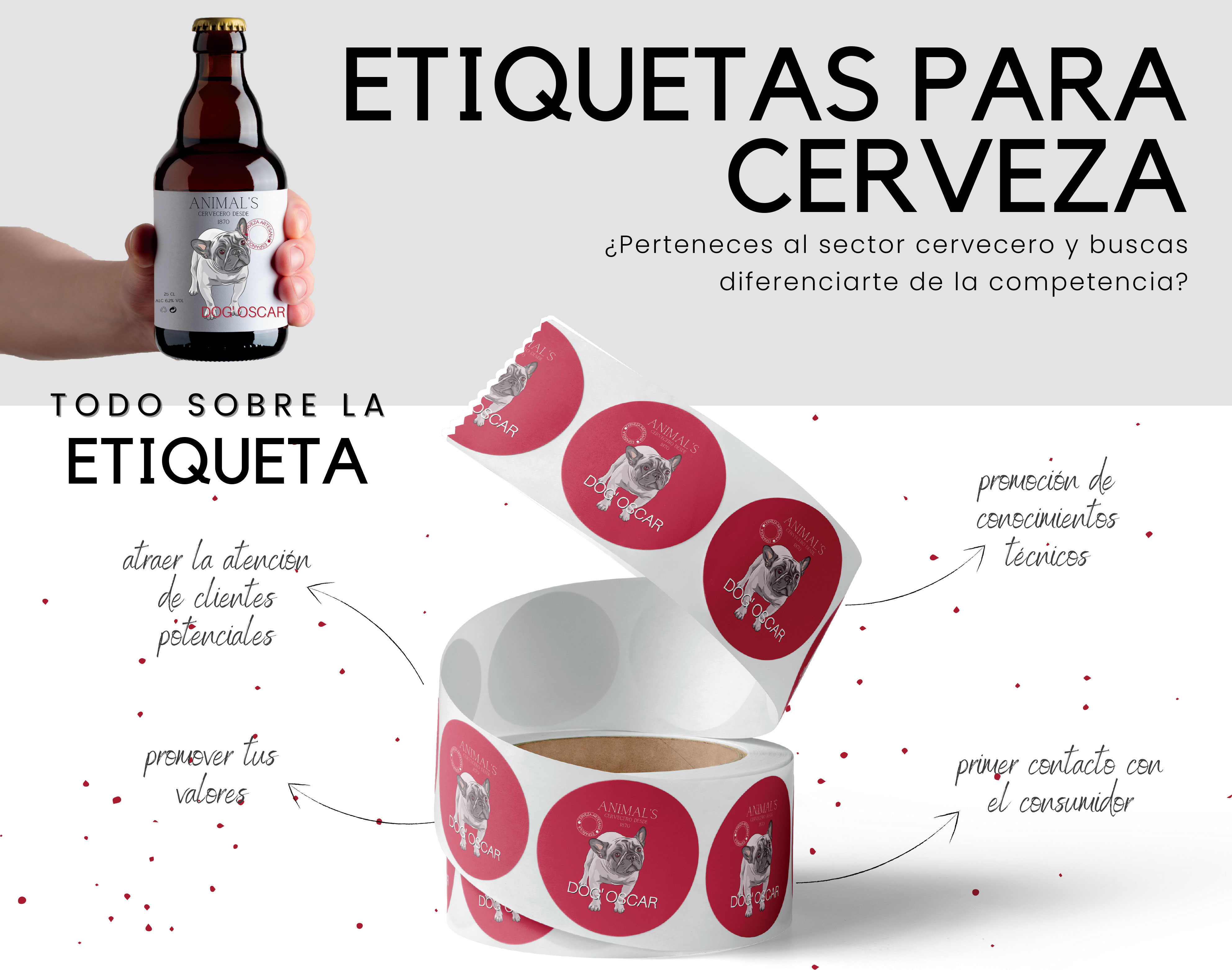 sector cerveza etiquetas adhesivas 