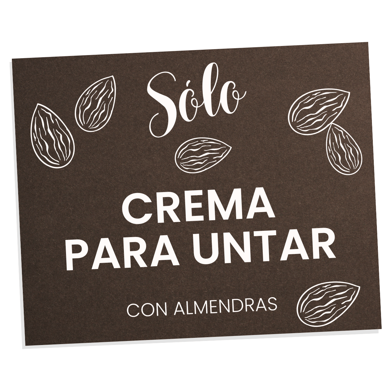 etiqueta de crema para untar