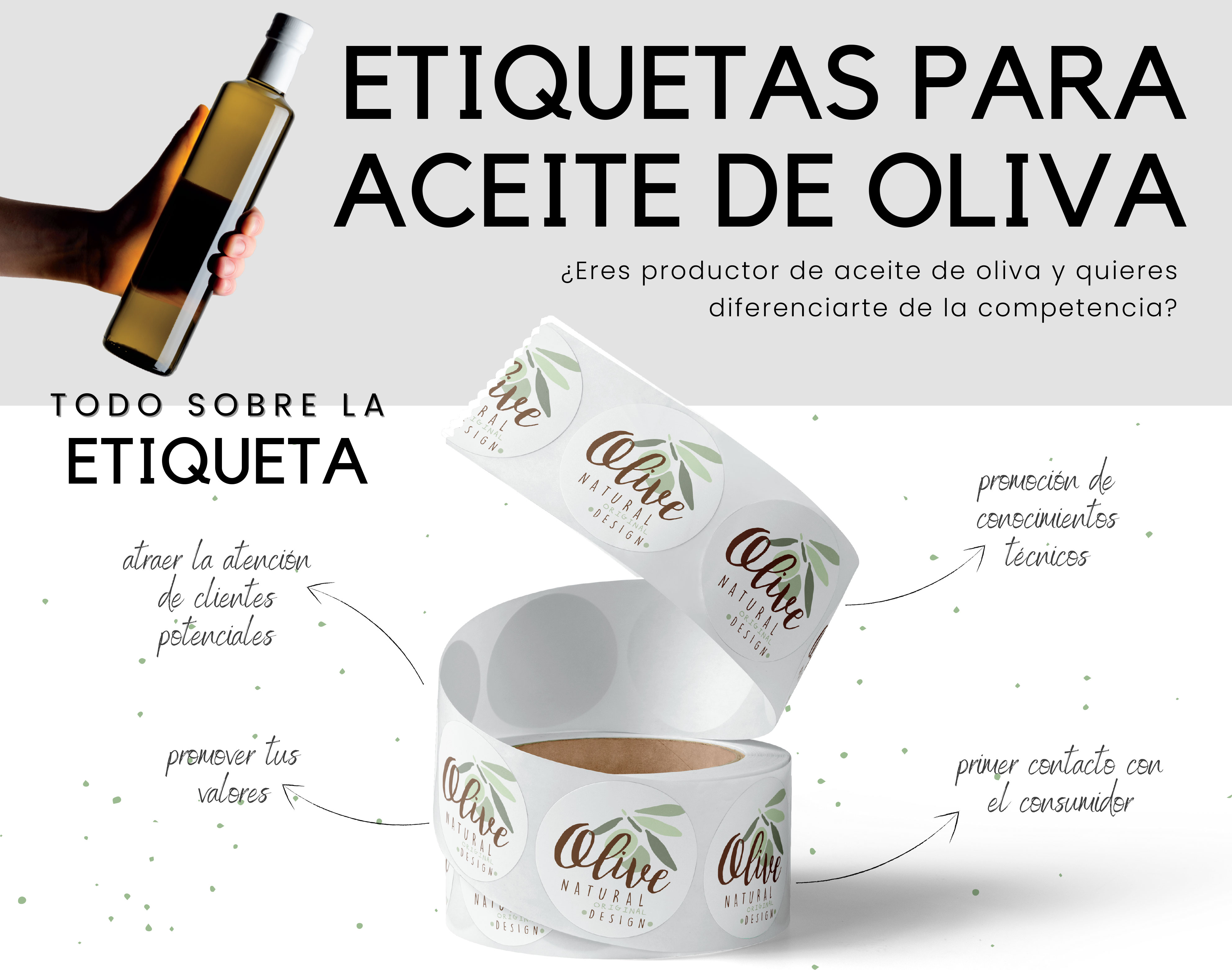 sector aceite etiquetas adhesivas